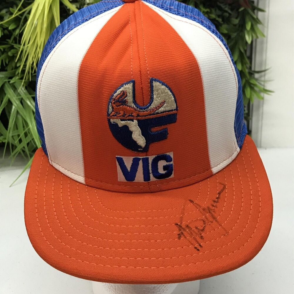 Vintage Florida Gators VIG Hat Cap Snap Back Mens Large Orange Blue NCAA AJD USA